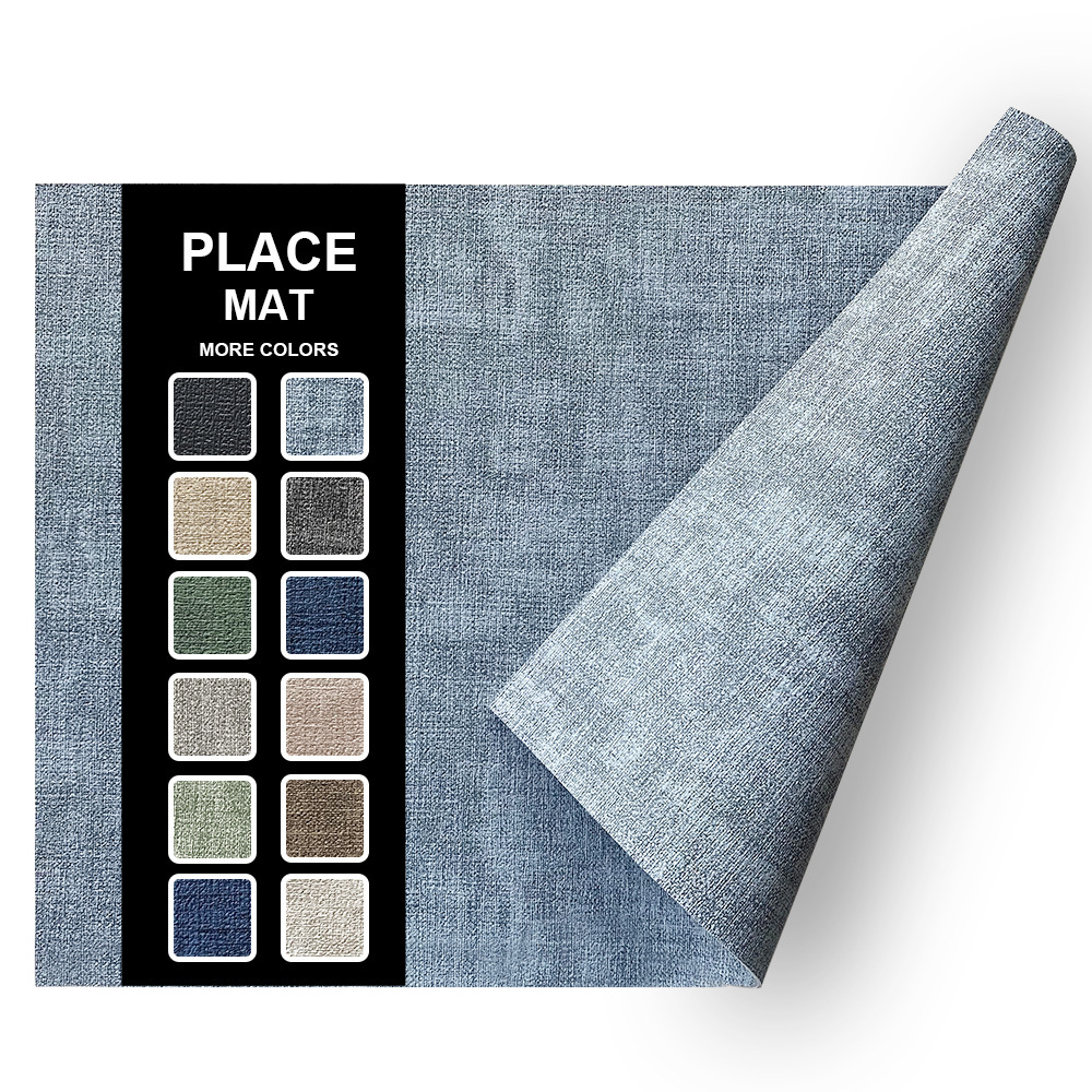 Fabric Texture Rectangle Leather Placemat