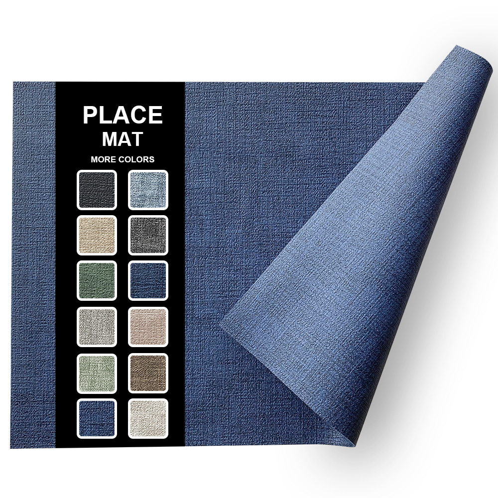 Fabric Texture Rectangle Leather Placemat