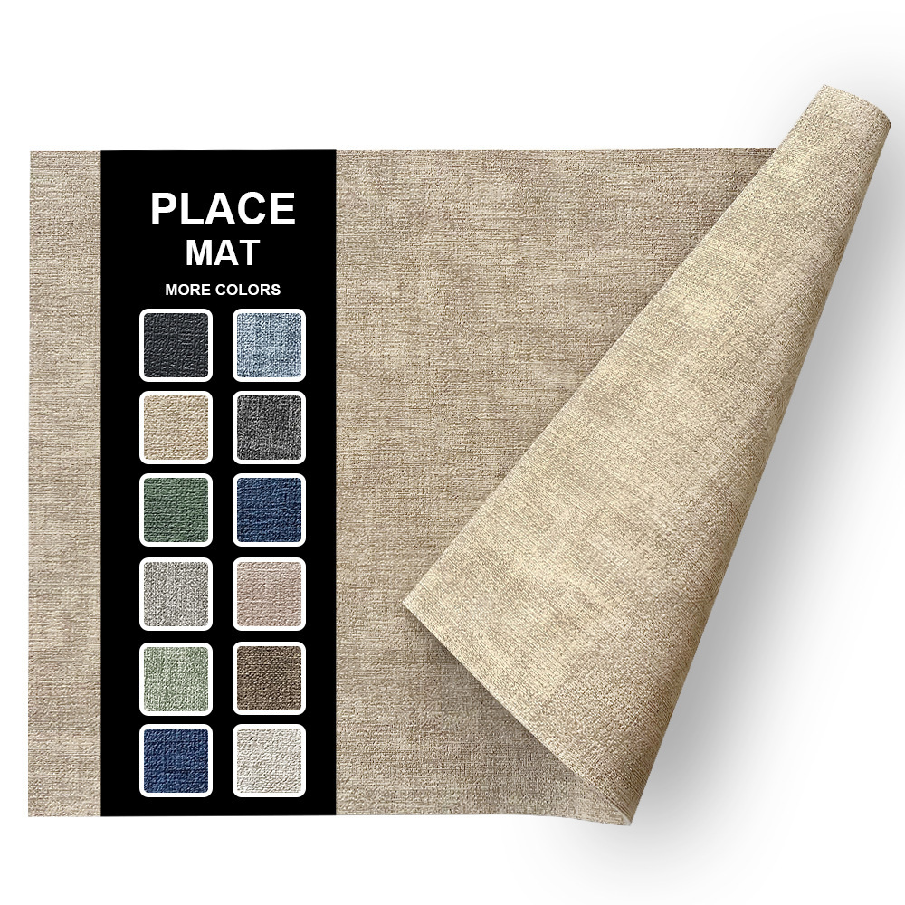 Fabric Texture Rectangle Leather Placemat