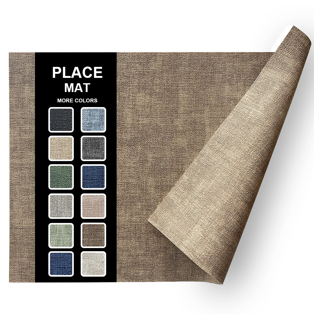 Fabric Texture Rectangle Leather Placemat