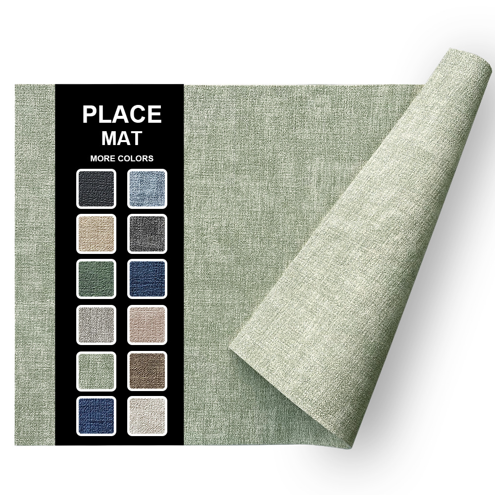 Fabric Texture Rectangle Leather Placemat