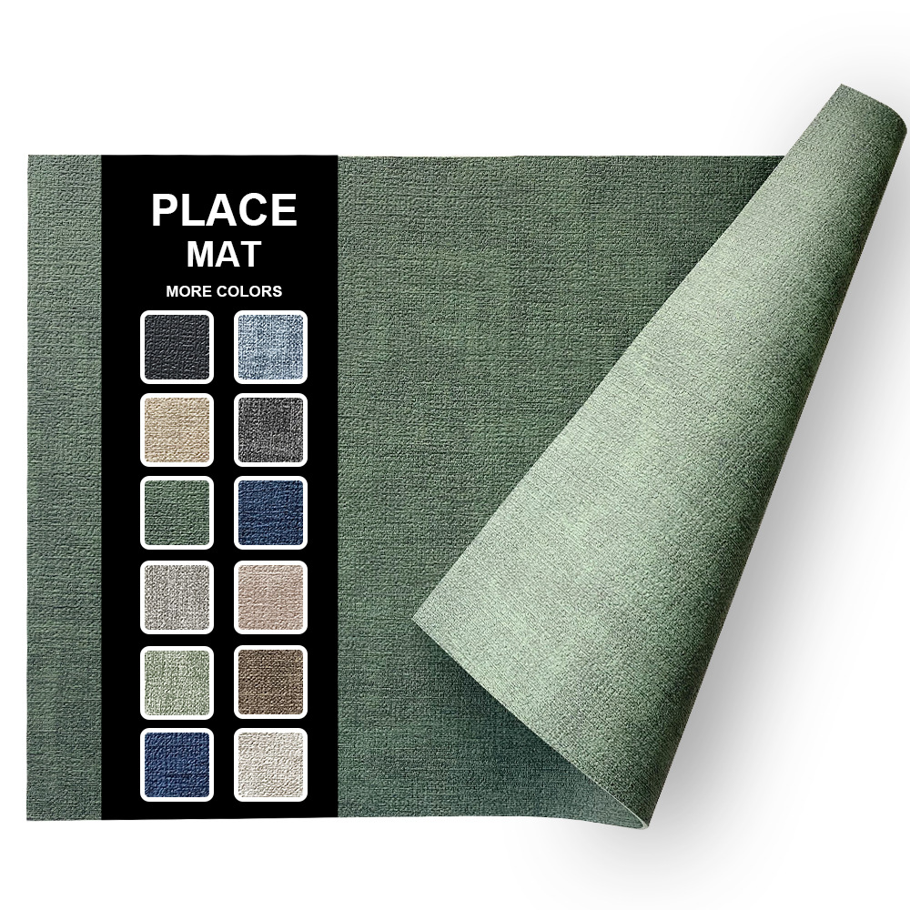 Fabric Texture Rectangle Leather Placemat