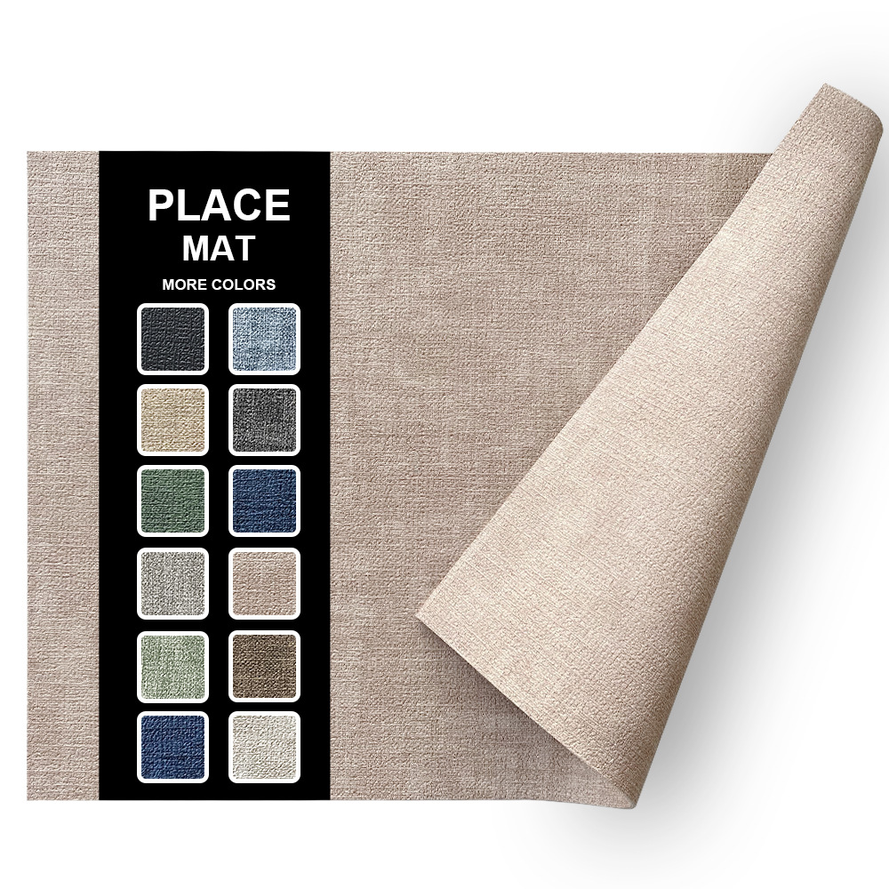 Fabric Texture Rectangle Leather Placemat