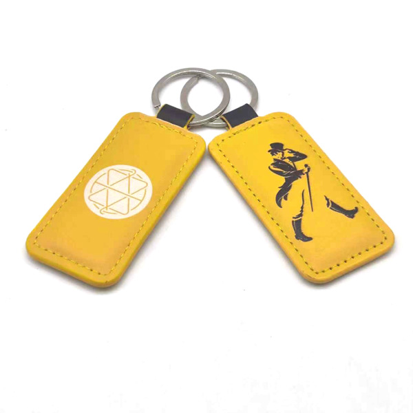PU Leather Metal Keychain