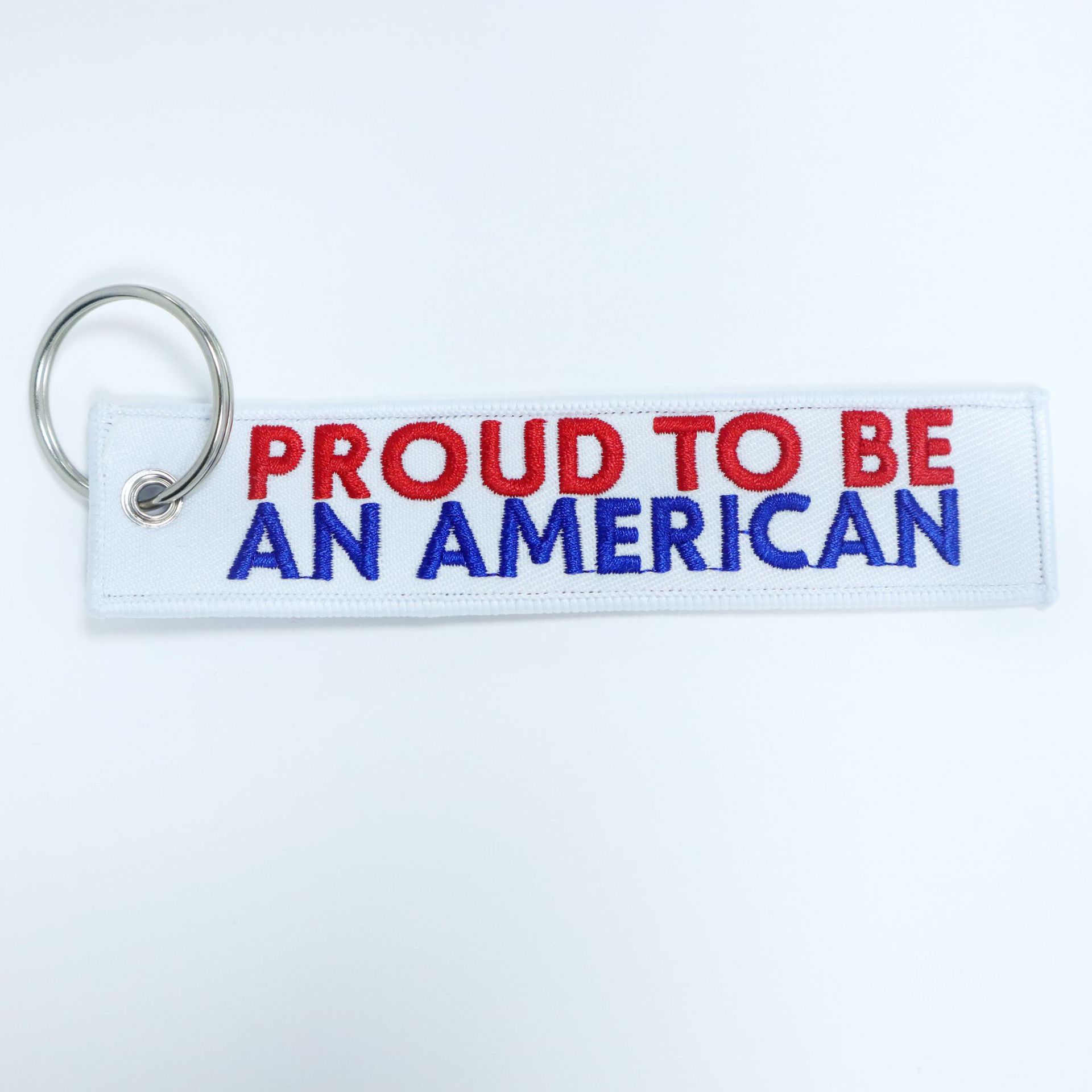 Double-Sided Embroidered Keychain