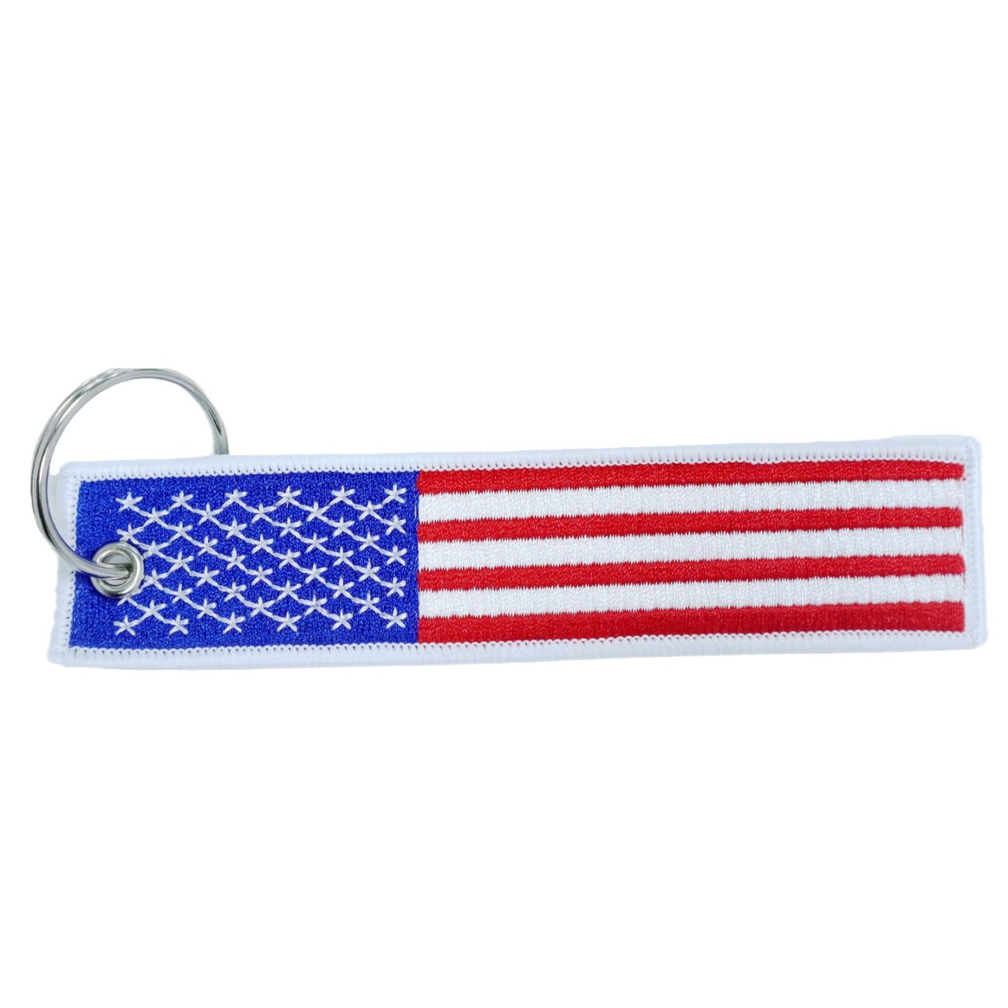 Double-Sided Embroidered Keychain