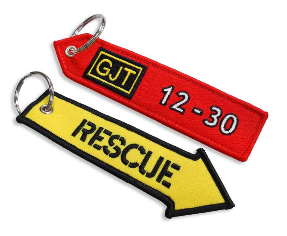 Double-Sided Embroidered Keychain
