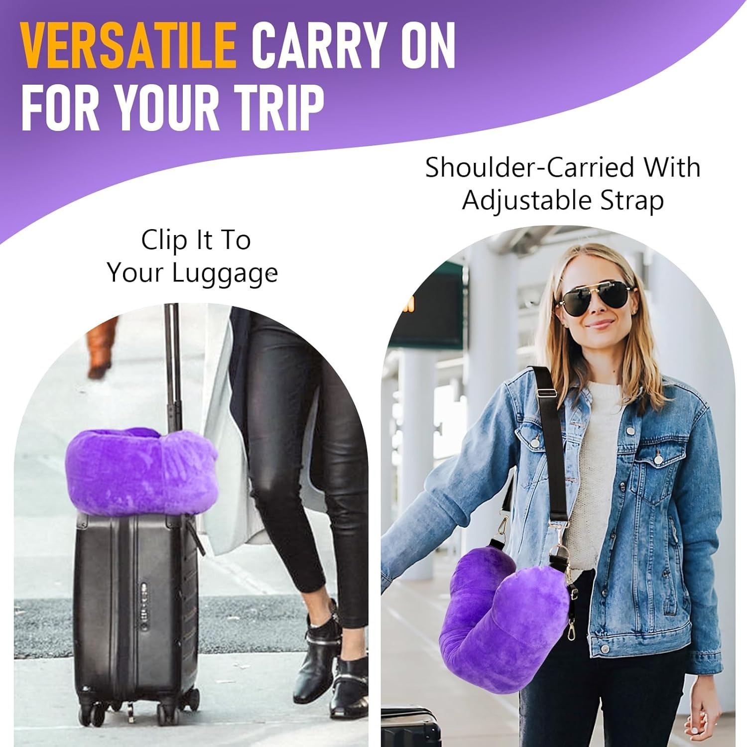 2-in-1 U-Shaped Neck Pillow