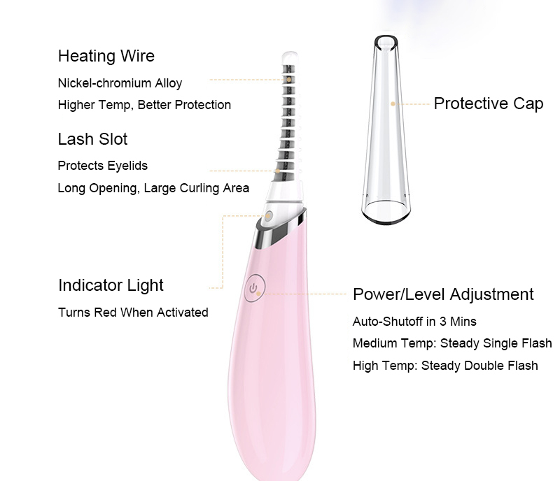 Rechargeable Heated Eyelash Curler
