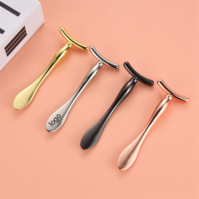 T-Shaped Metal Facial Massage Stick