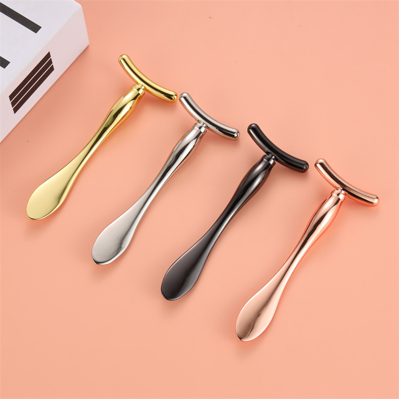 T-Shaped Metal Facial Massage Stick