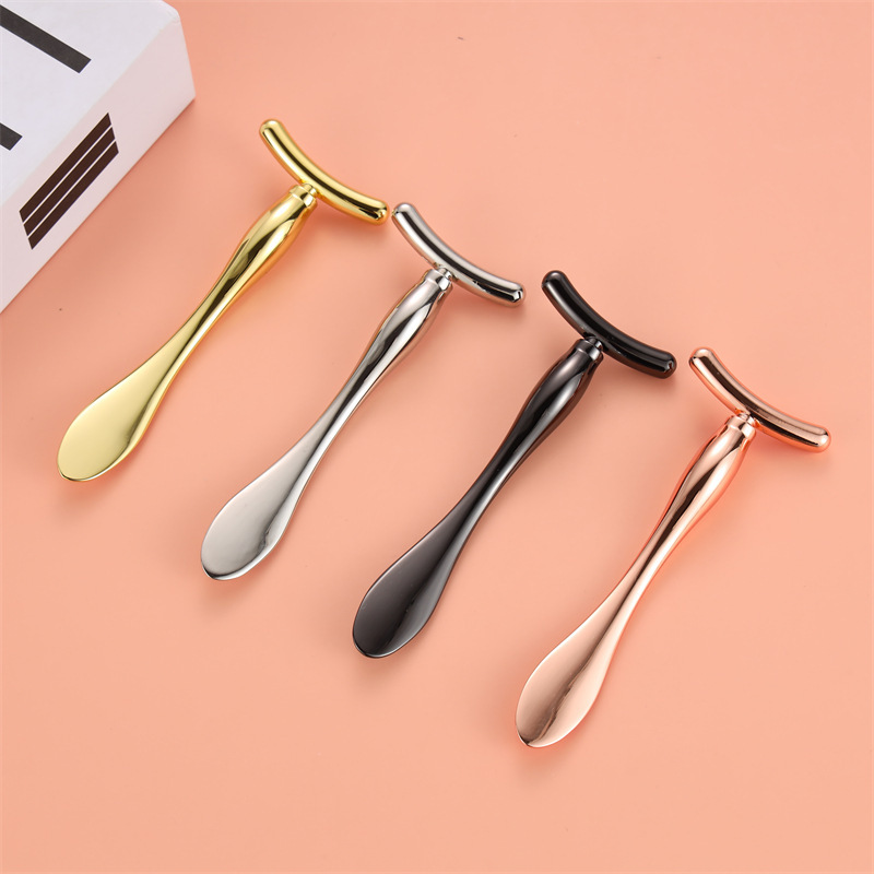 T-Shaped Metal Facial Massage Stick