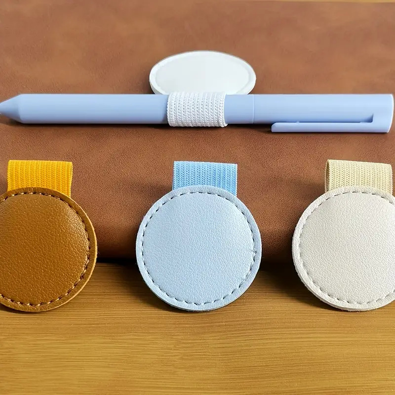 Leather Bookmark Pen Holder