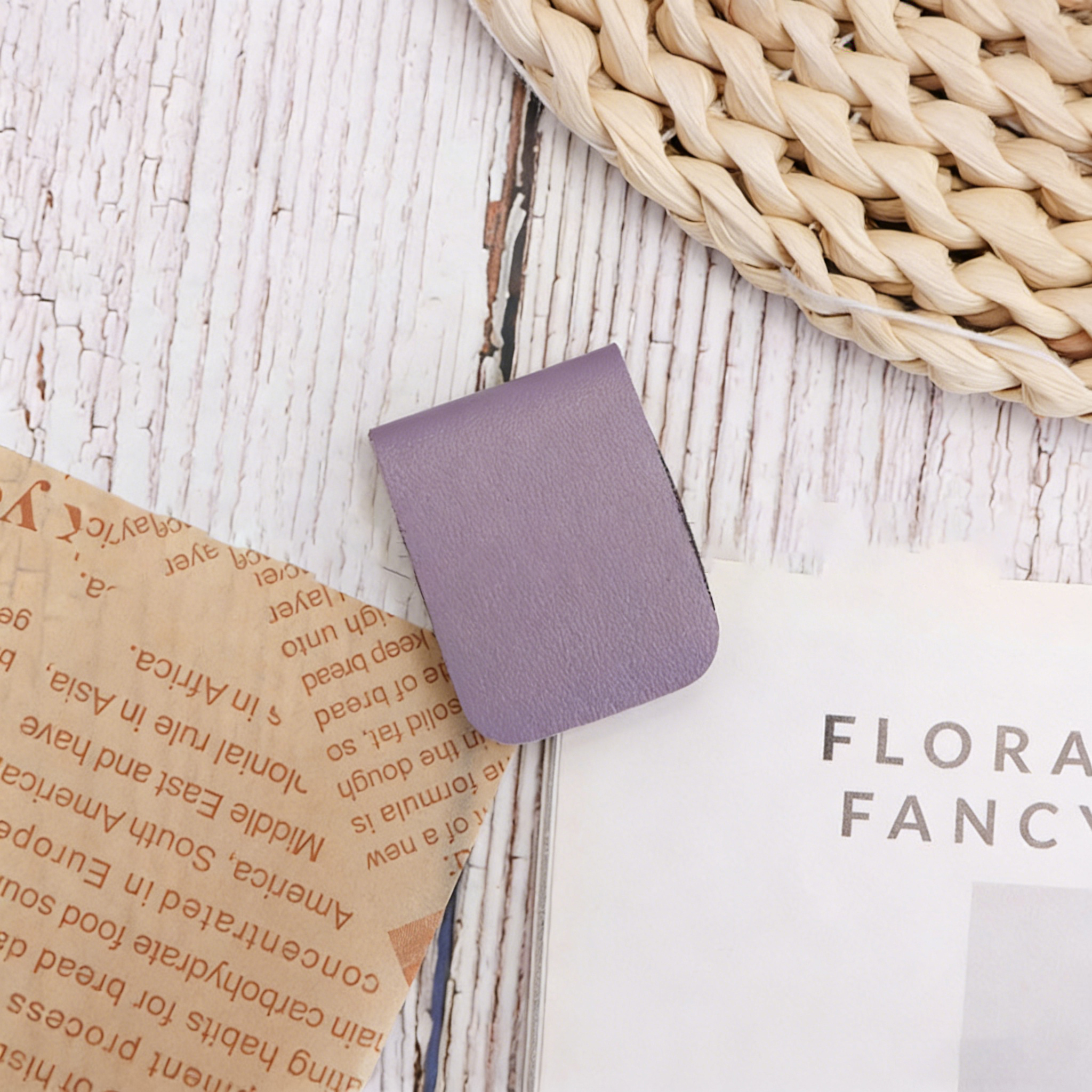 Magnetic PU Leather Bookmark