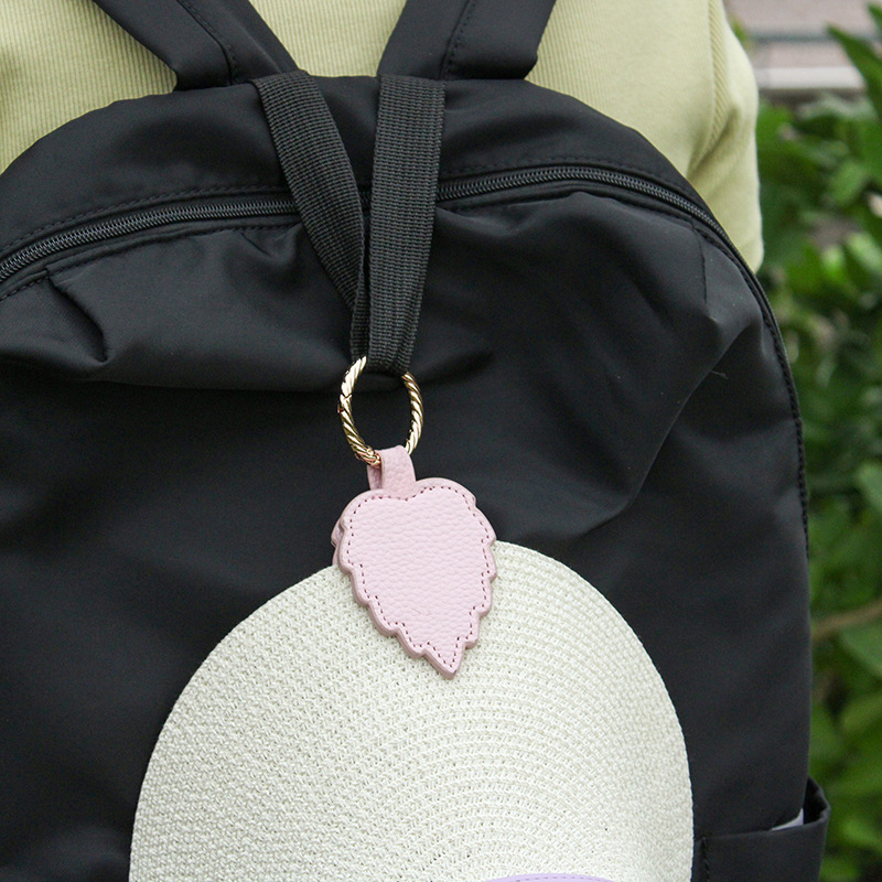 PU Leather Magnetic Leaf Hat Clip