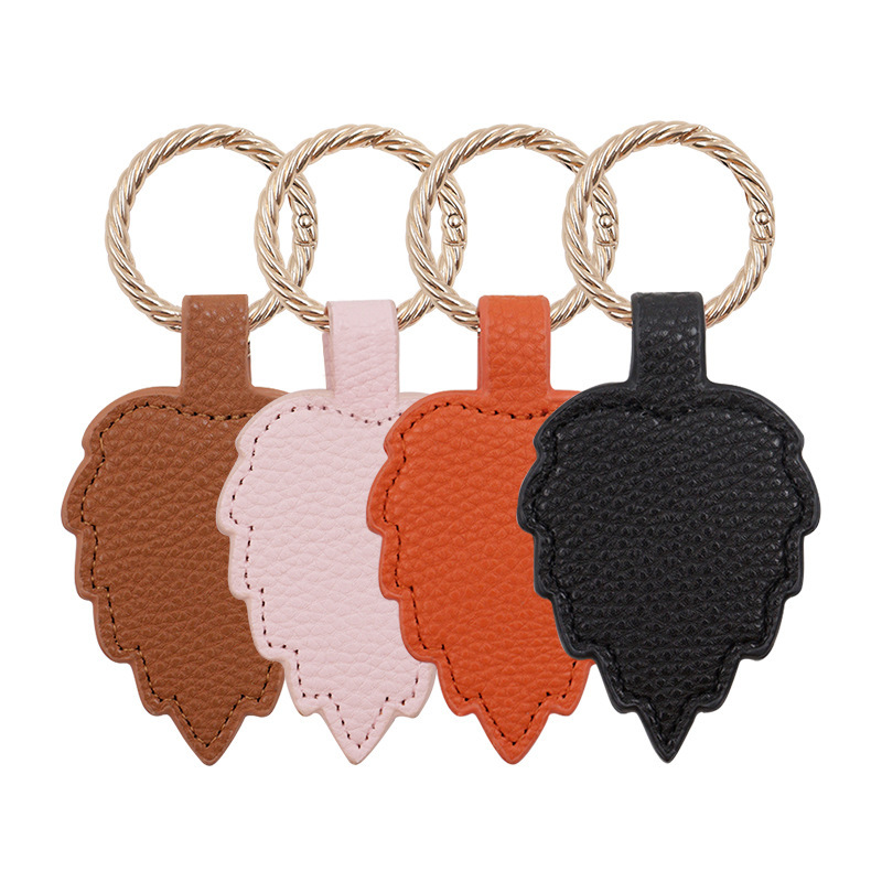 PU Leather Magnetic Leaf Hat Clip