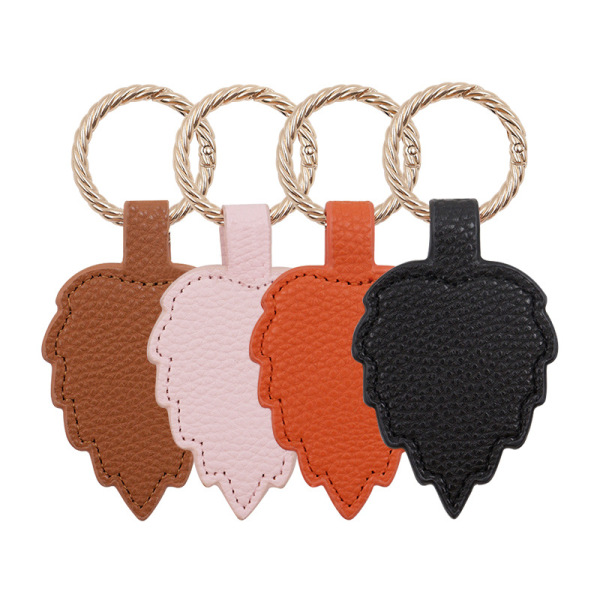 PU Leather Magnetic Leaf Hat Clip