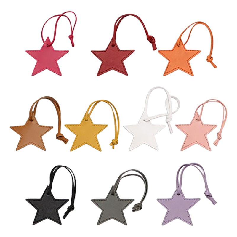 Star-Shaped PU Leather Luggage Tag