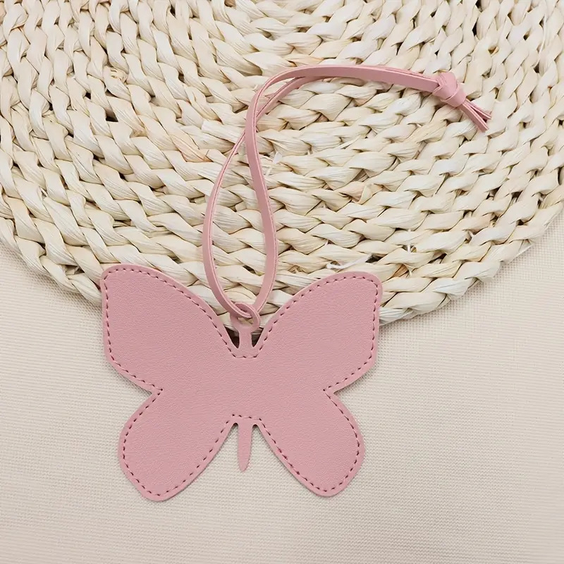 Butterfly-Shaped PU Leather Hanging Charm