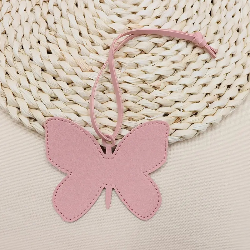 Butterfly-Shaped PU Leather Hanging Charm