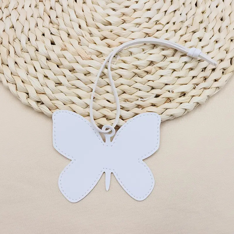 Butterfly-Shaped PU Leather Hanging Charm