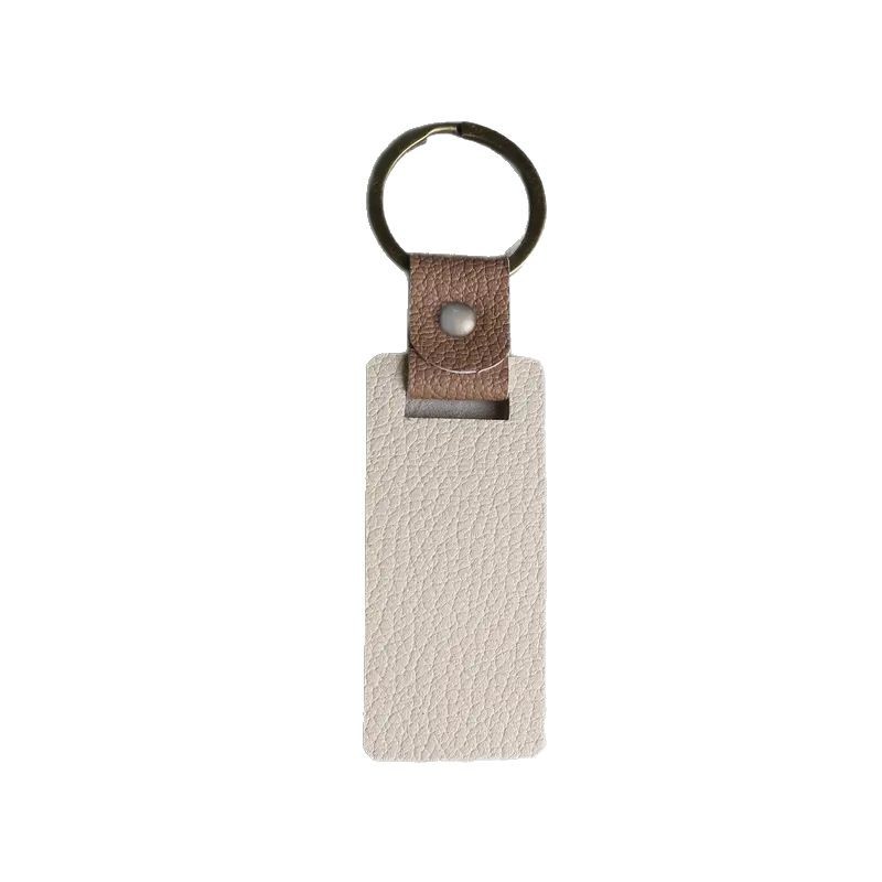 PU Leather Rectangular Keychain