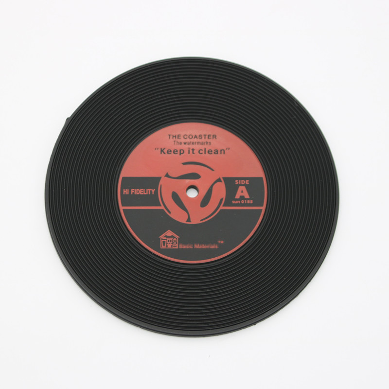 Retro Vinyl Record Coasters
