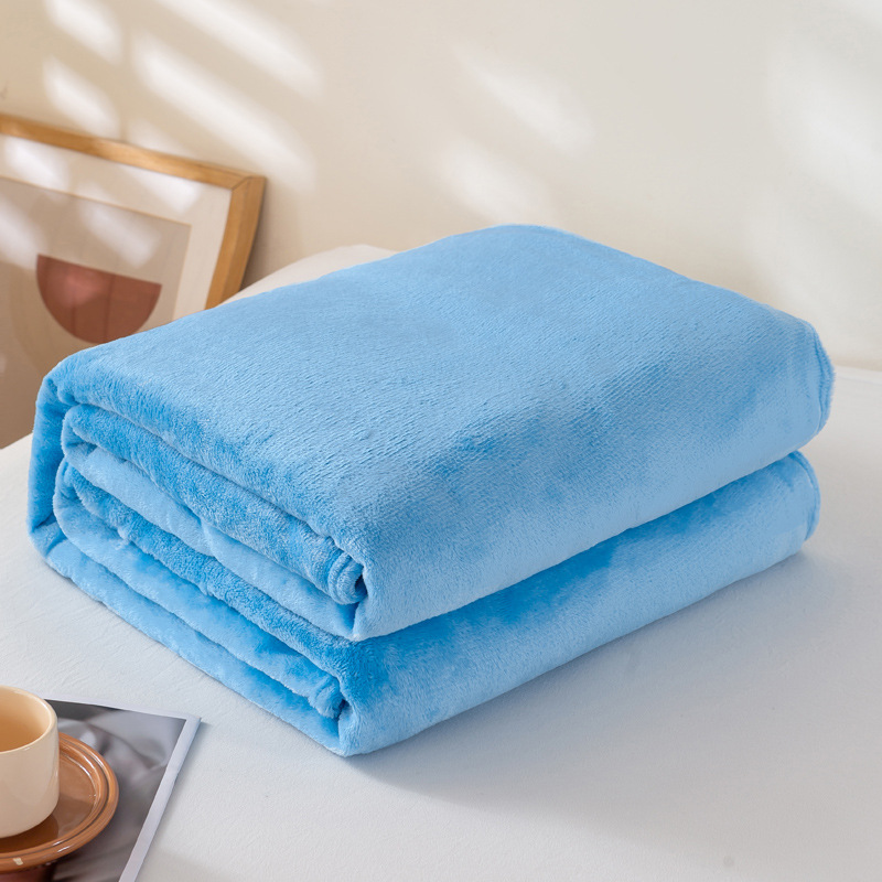 Solid Color Flannel Fleece Blanket