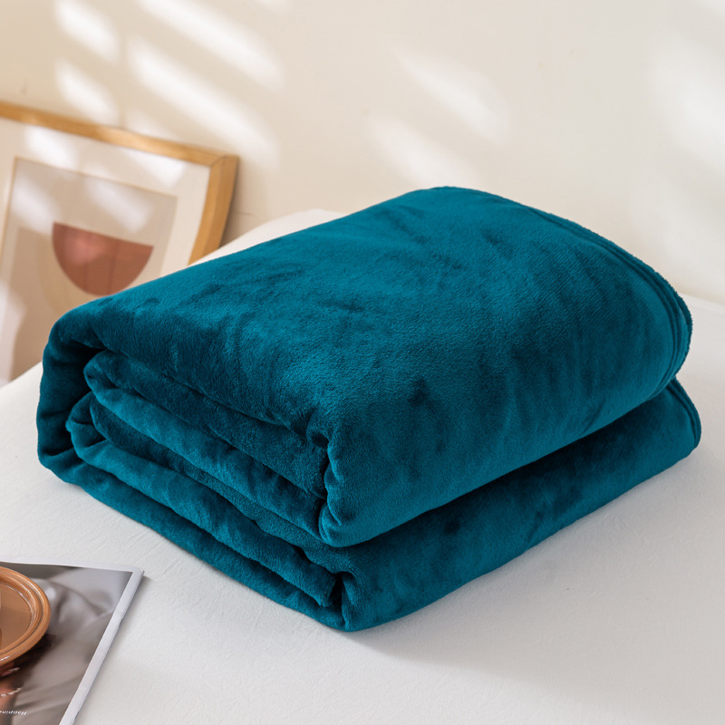 Solid Color Flannel Fleece Blanket
