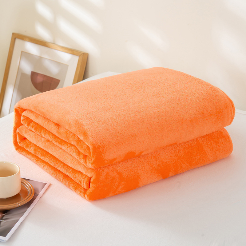 Solid Color Flannel Fleece Blanket