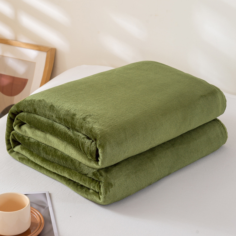 Solid Color Flannel Fleece Blanket