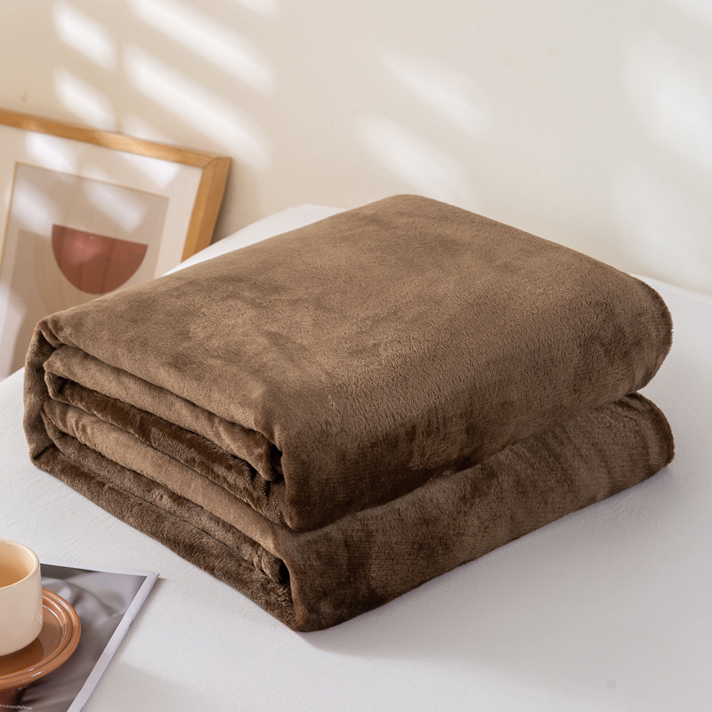 Solid Color Flannel Fleece Blanket