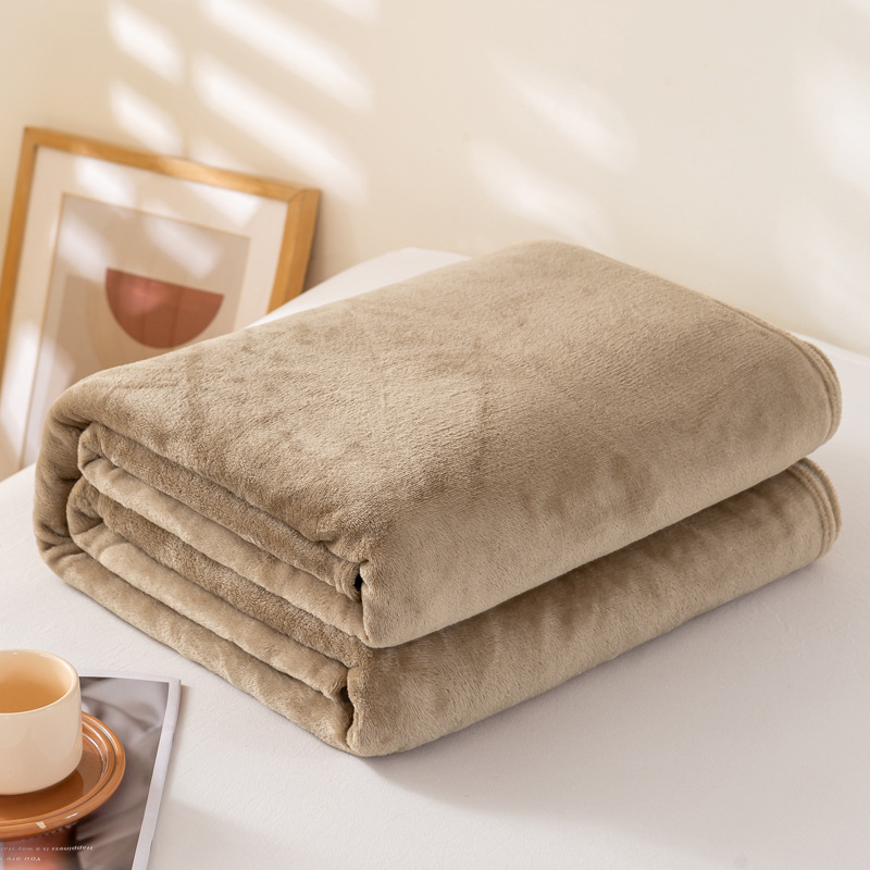 Solid Color Flannel Fleece Blanket