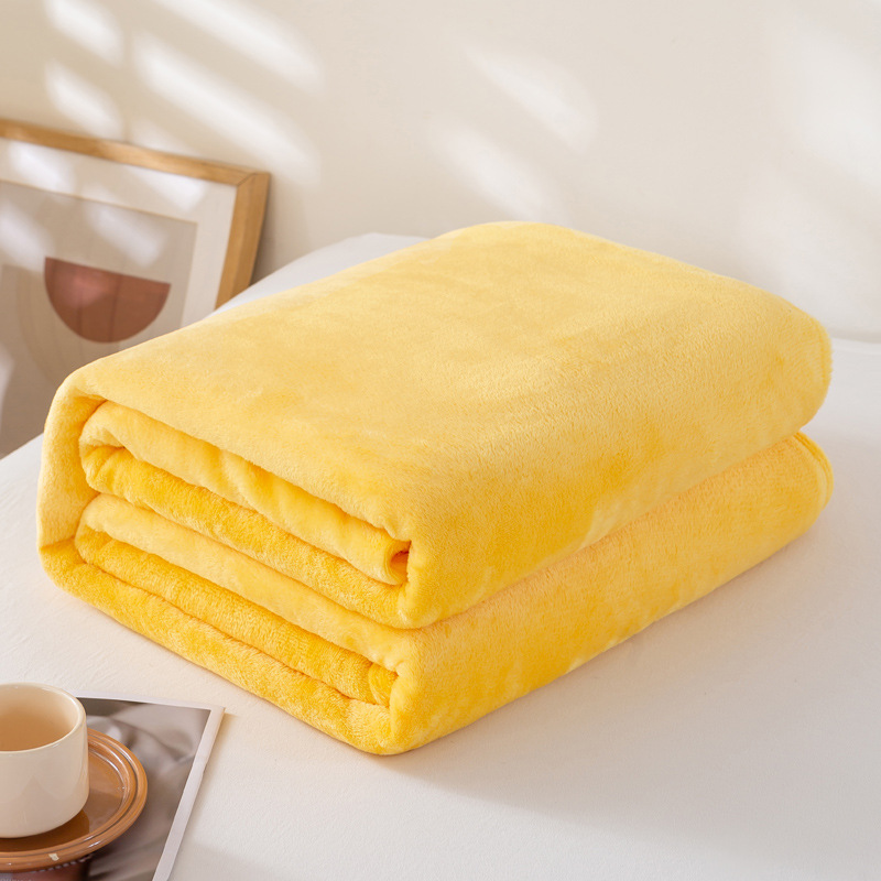 Solid Color Flannel Fleece Blanket