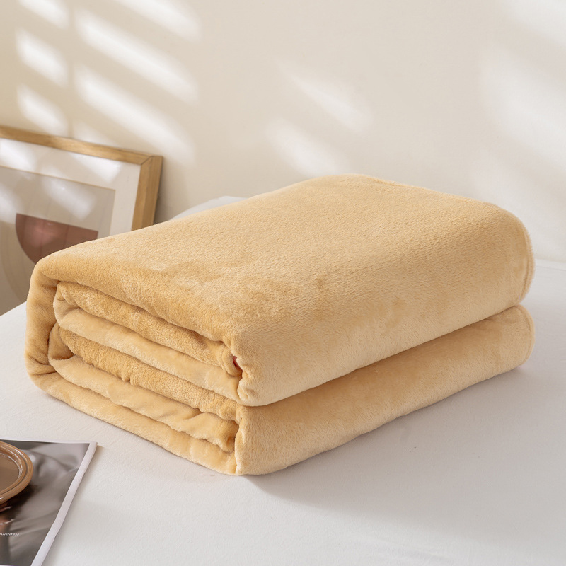 Solid Color Flannel Fleece Blanket
