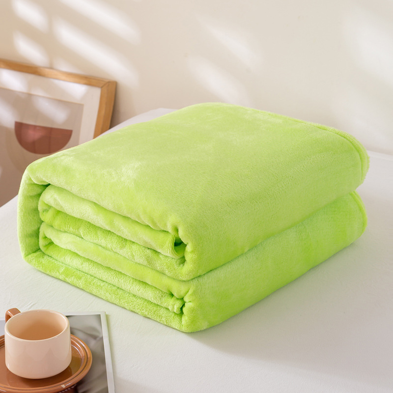 Solid Color Flannel Fleece Blanket