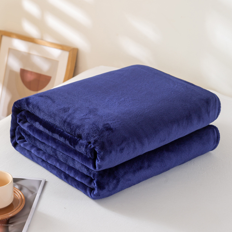 Solid Color Flannel Fleece Blanket