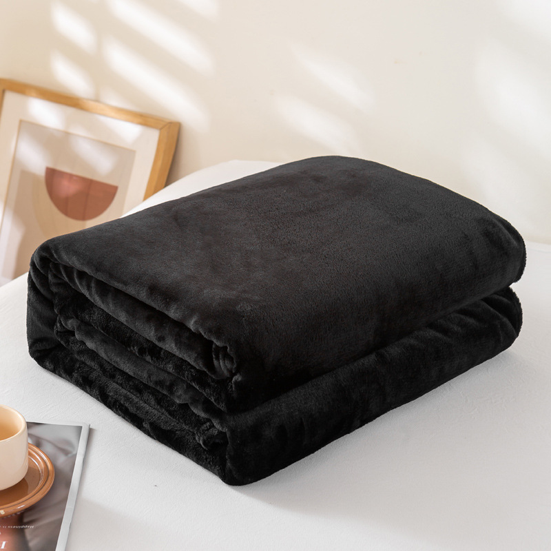Solid Color Flannel Fleece Blanket