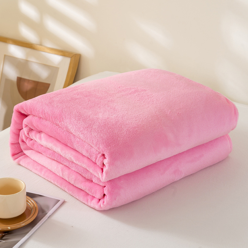 Solid Color Flannel Fleece Blanket