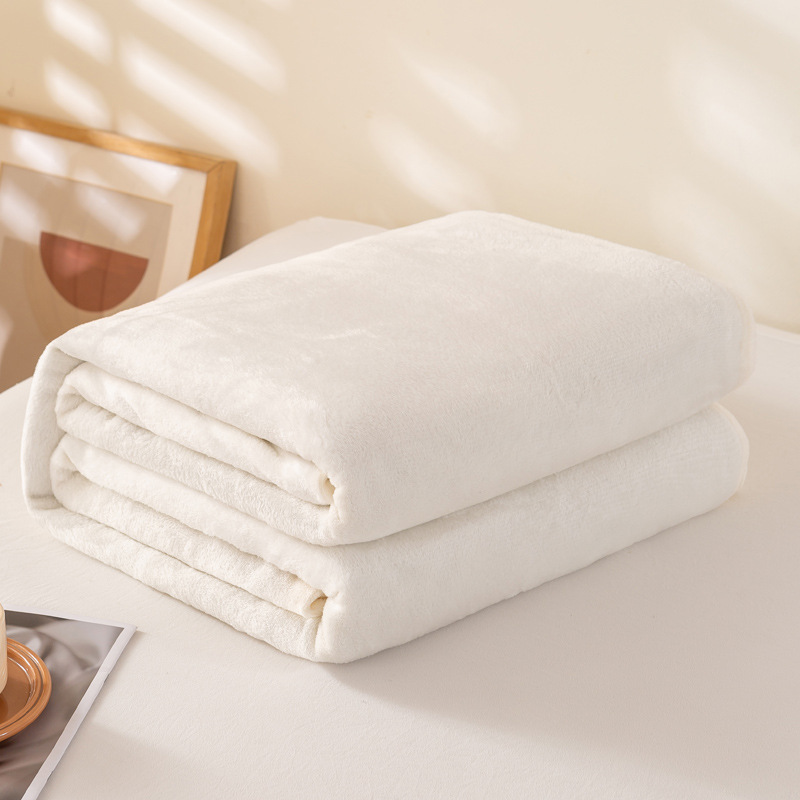 Solid Color Flannel Fleece Blanket