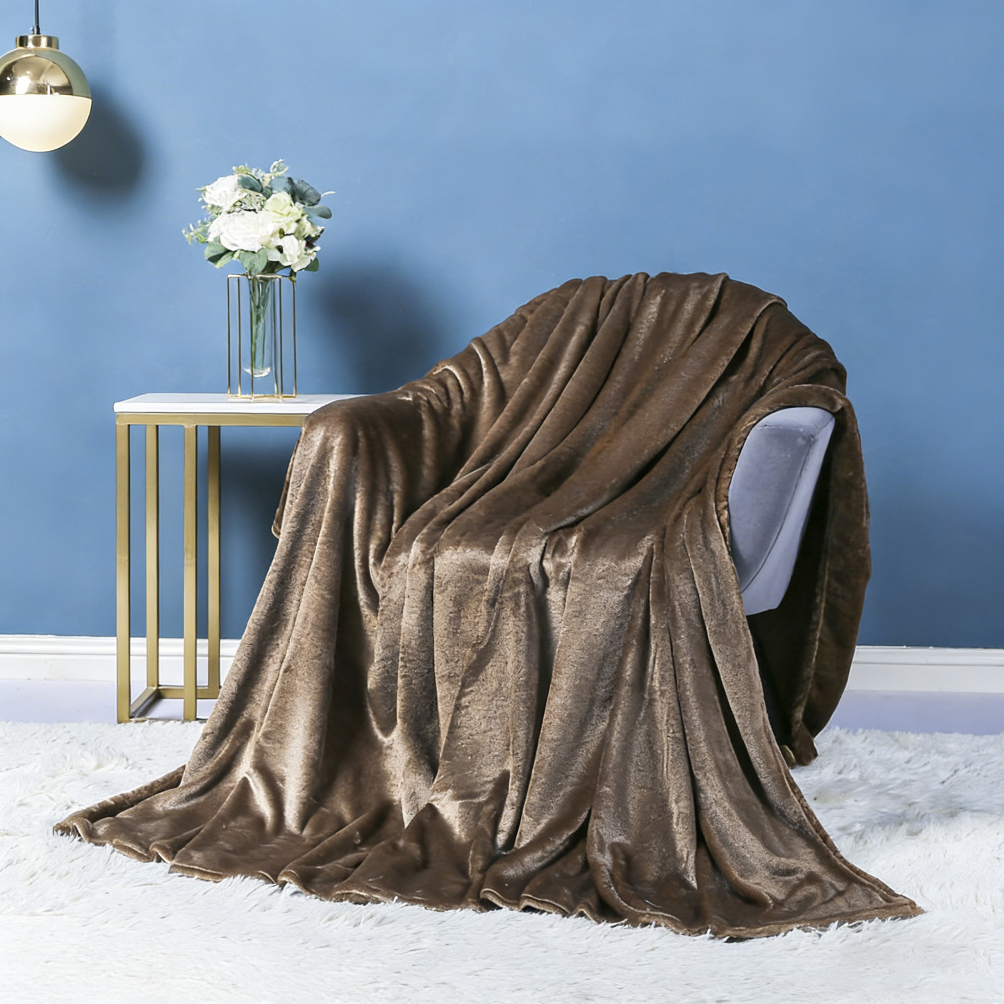 Solid Color Flannel Fleece Blanket