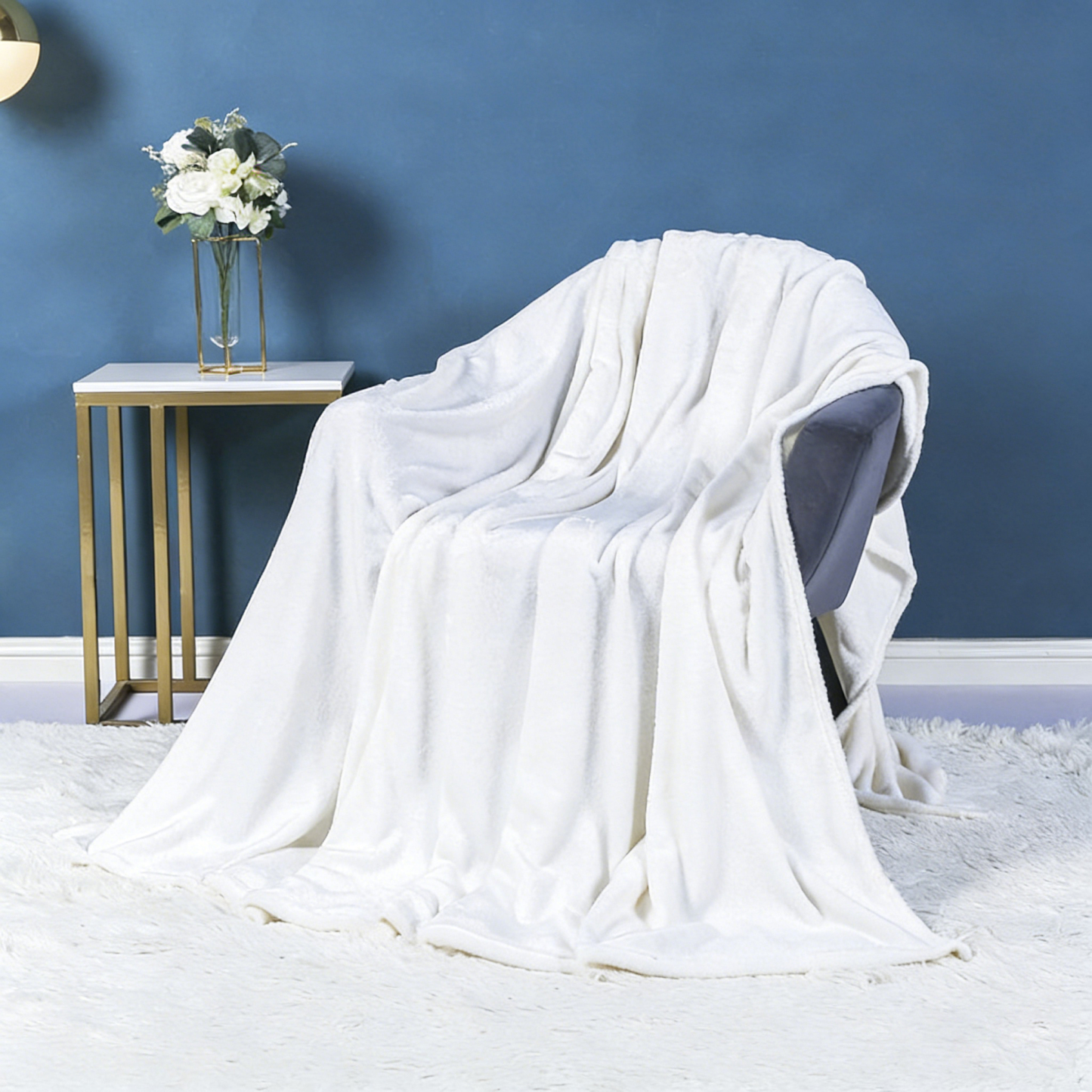 Solid Color Flannel Fleece Blanket