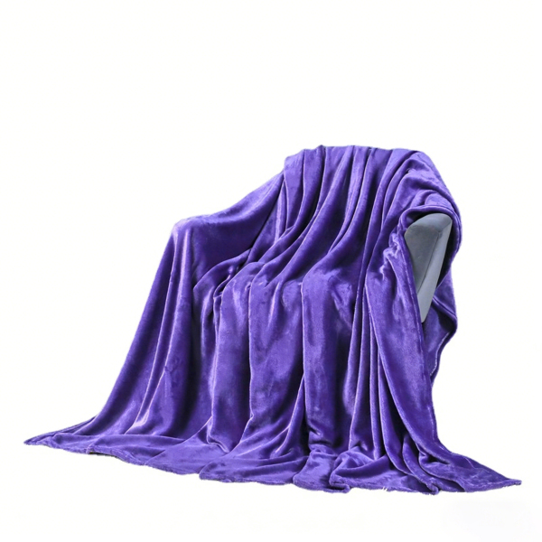 Solid Color Flannel Fleece Blanket