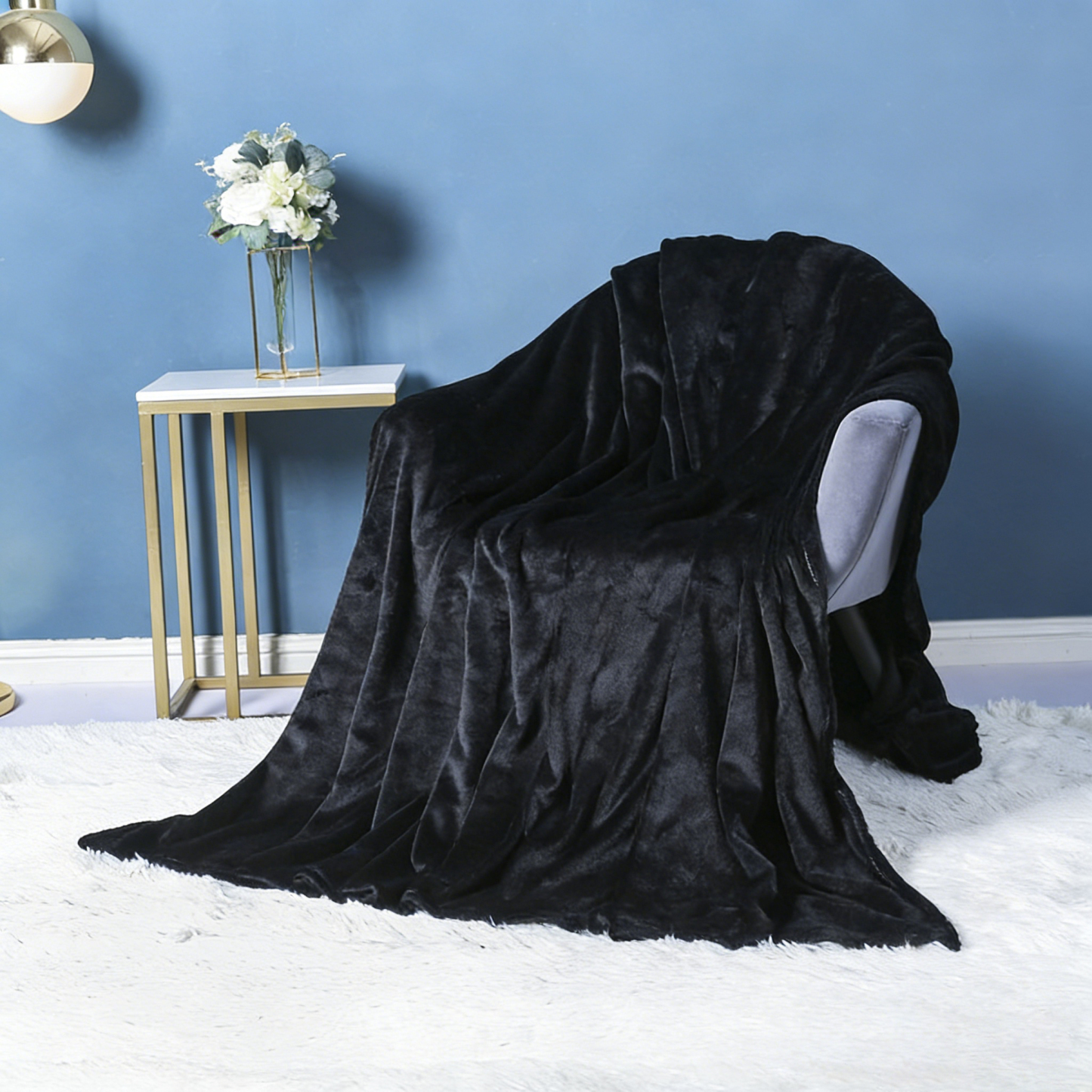 Solid Color Flannel Fleece Blanket