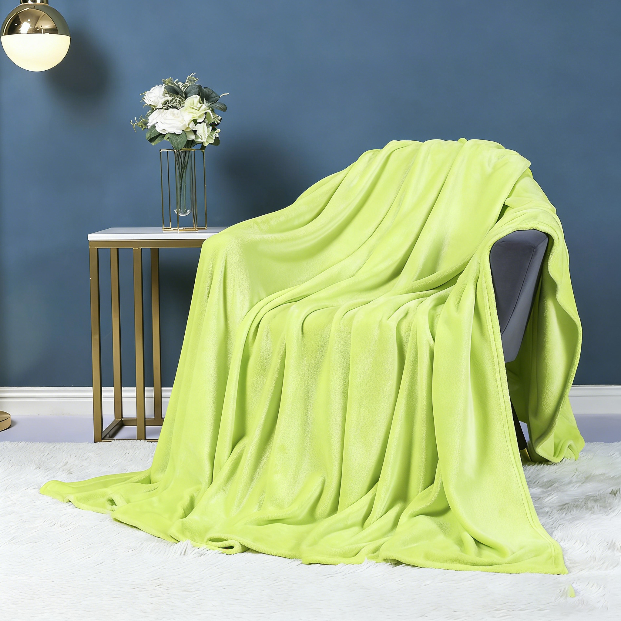 Solid Color Flannel Fleece Blanket