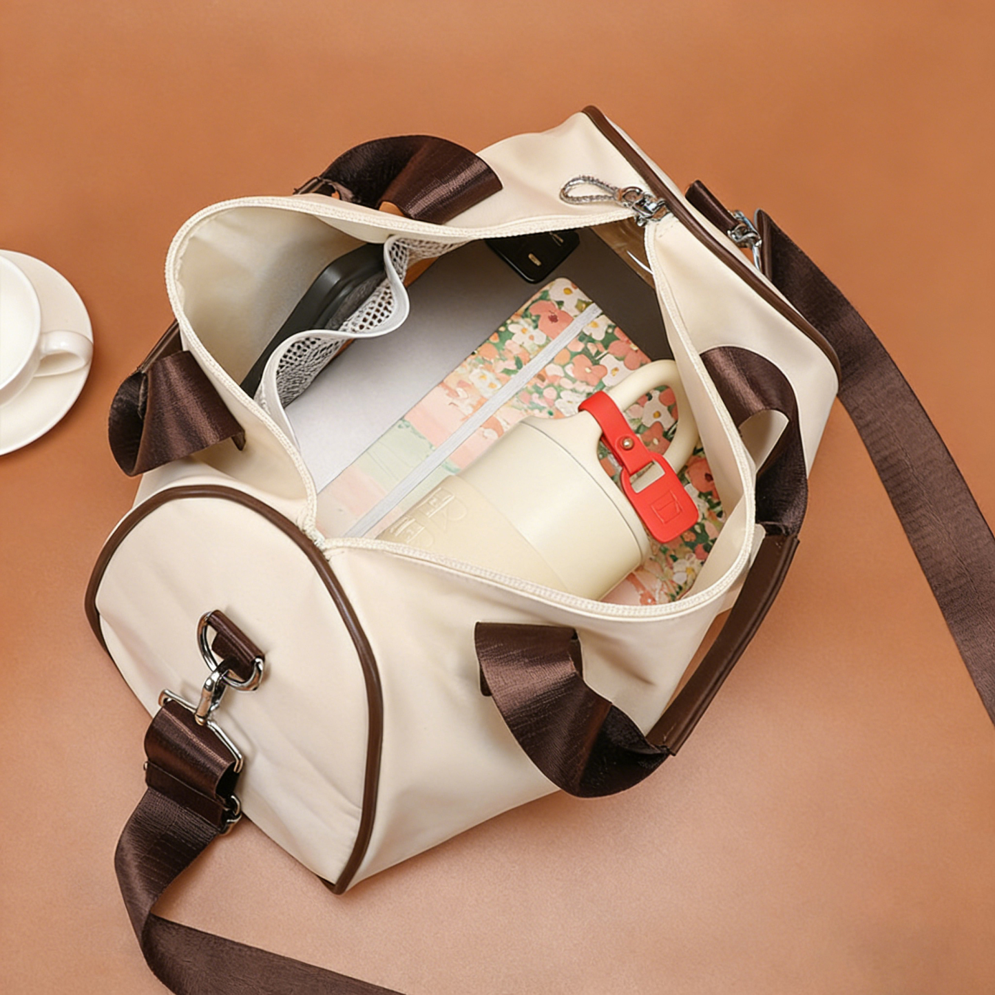 Cylindrical Sports Gym Bag