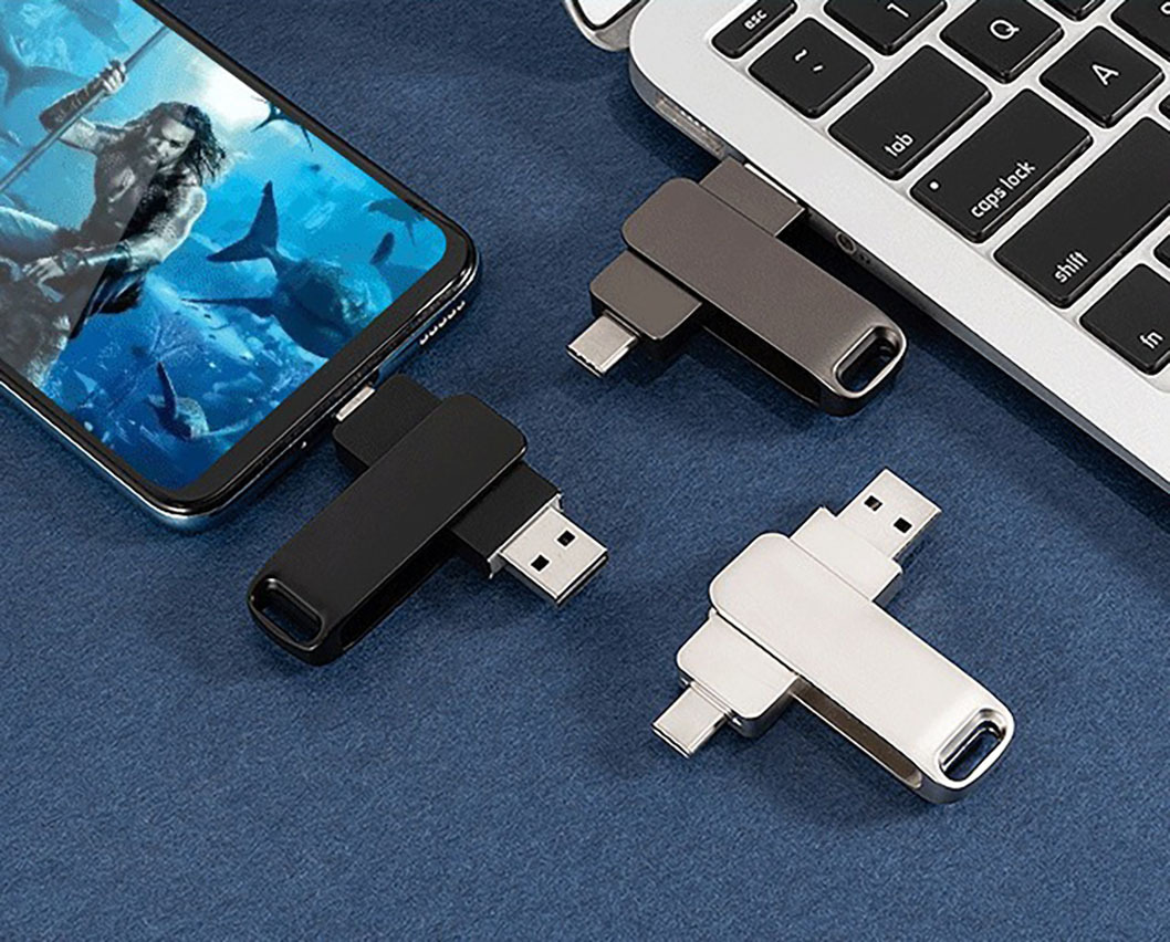 64GB Dual-Port USB Flash Drive