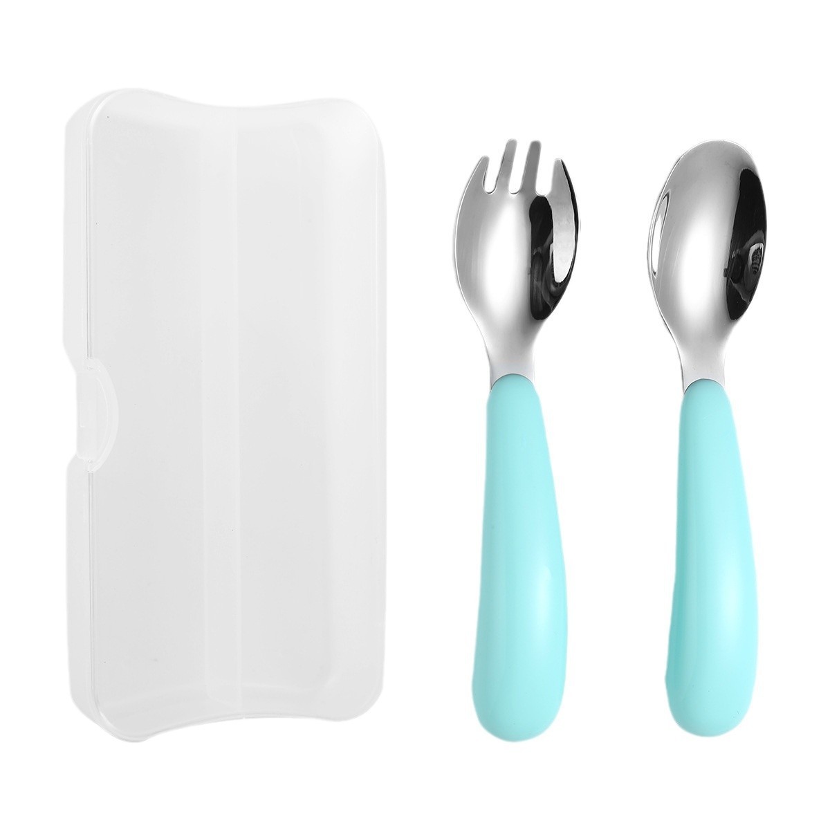 2-Piece Stainless Steel Kids' Spoon & Fork Set
