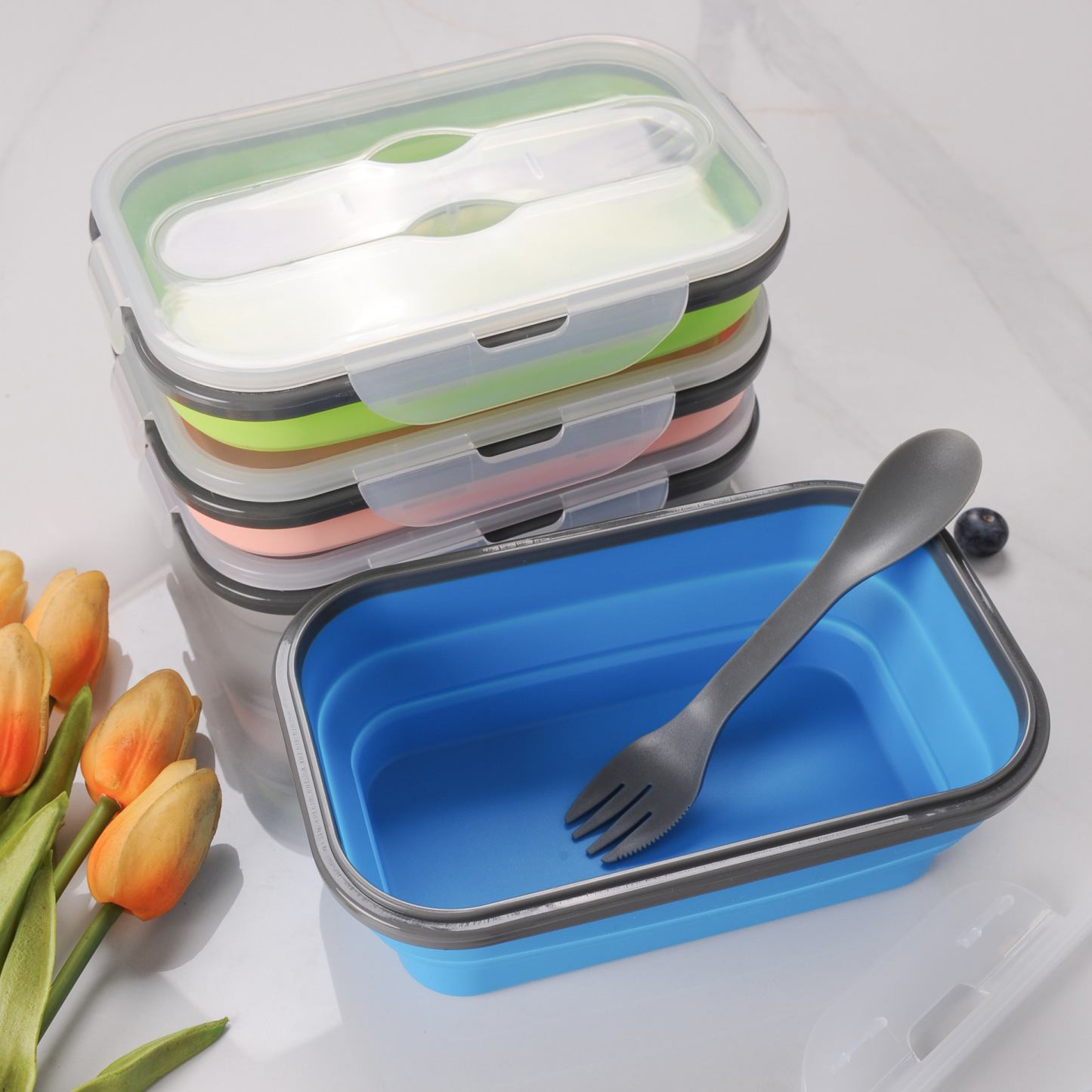 Collapsible Silicone Lunch Box