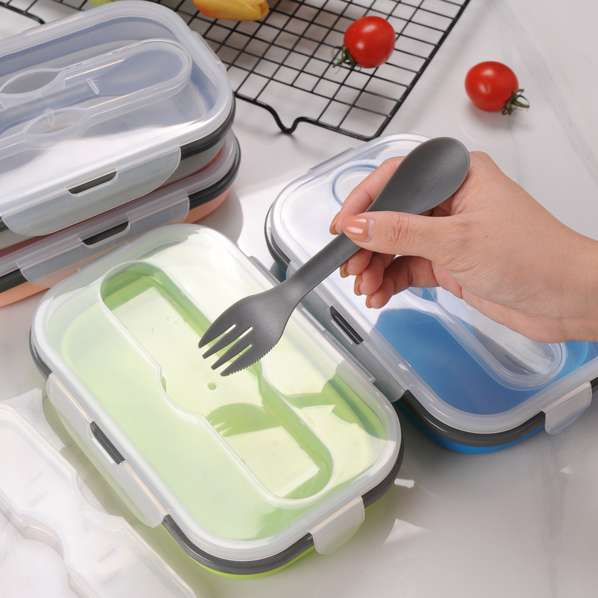 Collapsible Silicone Lunch Box